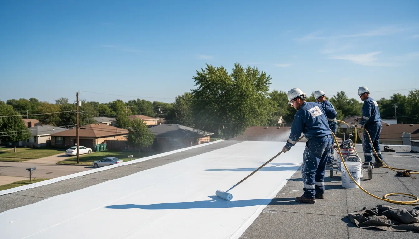 Commercial roof coating in Newton Lower Falls, MA near me